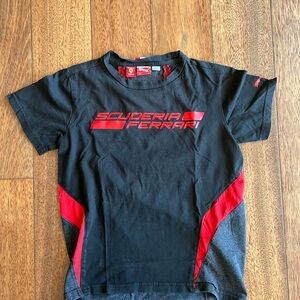 Ferrari Black and Red Short Sleeve Tee
